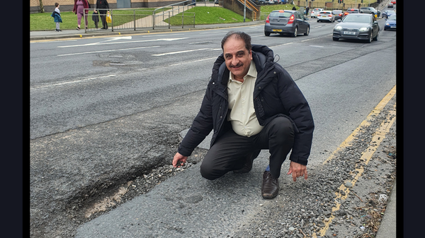 Zulfiqar with a pothole