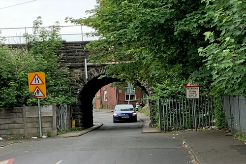 Milkstone and Deeplish - New Barn Lane/ Ashfield Road Railway Bridge