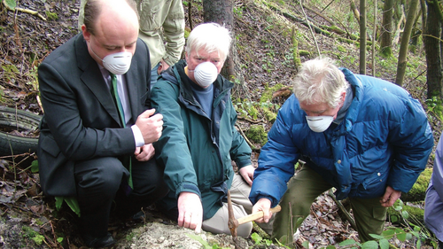 Former MP Paul Rowen and the late Cllr Elwin Watkins