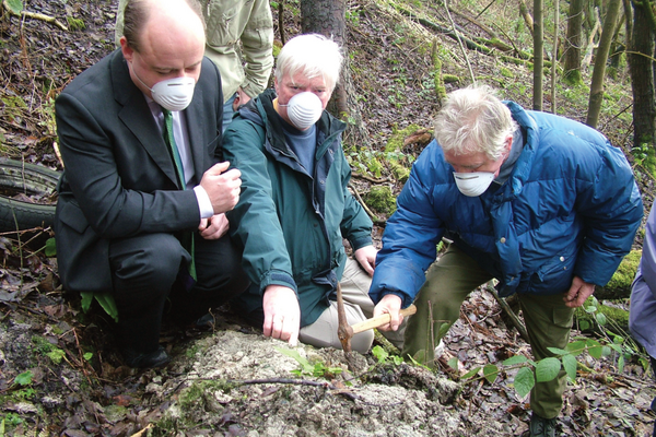 Paul Rowen and the late Cllr Elwin Watkins