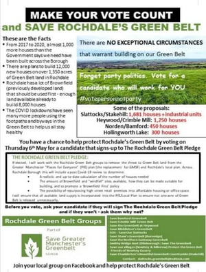 Image courtesy of Slattocks Greenbelt Group The Greenbelt Pledge