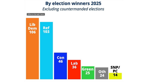 Lib Dems topped by-election wins in 2025