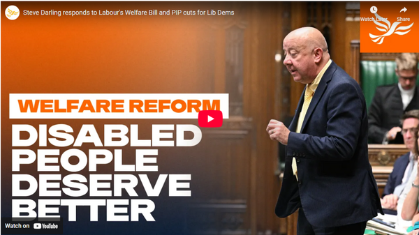 WELFARE REFORM! Steve Darling MP speaks on welfare reform