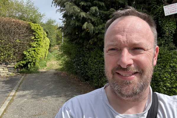 Andy Lord at the site